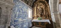 Graciosa, Santa Cruz, Kirche mit Azulejos