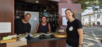 Graciosa, Santa Cruz, Restaurant Team aus Italien und Brasilien