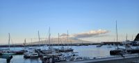 Insel Faial, Abend Blick zum Pico