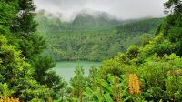 Insel Sao Miguel, Wanderung Sete Cidades, Santiago See