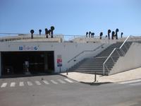 Parkhaus oberhalb vom Strand von Albufeira