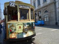 Porto - Praca de Parada Leitao - Start der historischen Straßenbahnen 18, 22