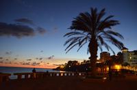 Promenade im Abendlicht