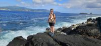Reisebegleitung Ria am Canal zwischen den Inseln Pico und Faial