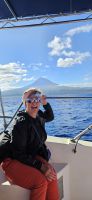 Reisebegleitung Ria auf dem Whale Watching Boot
