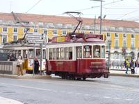 Rote Straßenbahn
