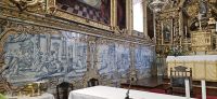 Santa Barbara Kirche, Geschichte der Hl.Barbara auf Azulejos dargestellt