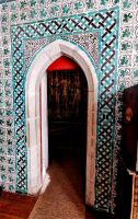 Schöne maurische Tür im Palacio Nacional de Sintra