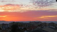 Sonnenaufgang bei Porto vom Hotel
