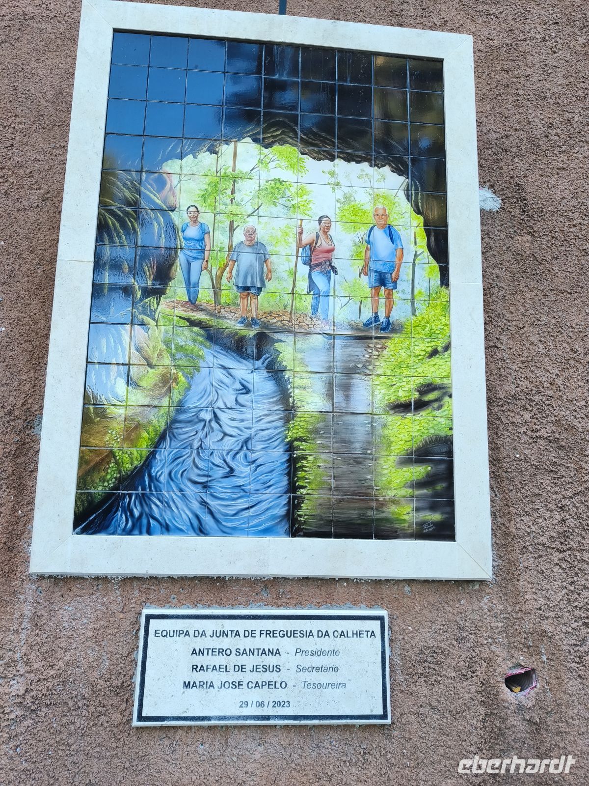 Tag 2 Blick auf Gemälde zum Levadatunnel Calheta 