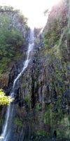 Tag 2 Blick auf den Risco-Wasserfall