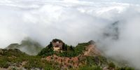 Tag 4 Blick auf die Berghütte am Pico Ruivo