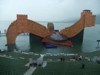 Blick aus der VIP-Lounge auf die Bregenzer Seebühne