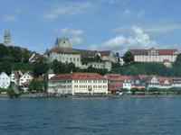 Blick vom Schiff auf Meersburg