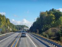 on the road