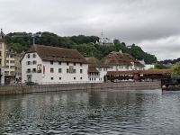 Luzern (Spreuerbrücke mit Hotel 