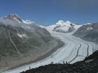 Blick zum Aletschgletscher