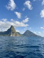 Blick auf die beiden Pitons