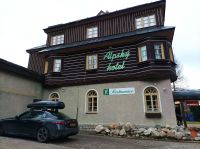 Spindlermühle, hier lassen  wir uns die Jause schmecken