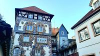 Restaurierte Hausfassade in Konstanz (Reise: Silvester am Bodensee).