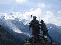 Chamonix. Saussure-Denkmal