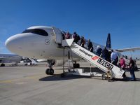 Boarding, Flughafen München, Deutschland