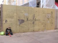 dahinter die Lieblingskneipe von Cézanne in Aix-en-Provence 