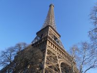 ungewöhnlicher Blick zum Eiffelturm