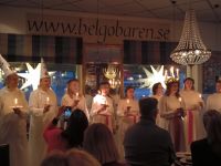 Stockholm. Morgendliches Lucia-Konzert im Hotel