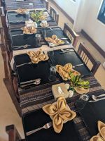 72) Mittagessen in der Unterkunft Machan Country Villa am Chitwan Nationalpark, Nepal