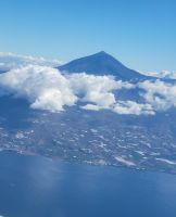 Blick auf Teide/Anflug Teneriffa/Kanaren
