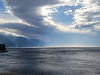 Bora Wind/Fahrt von Tucepi nach Omis/Kroatien