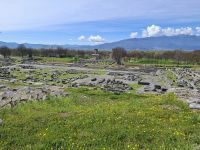 Archäologische Zone in Philippi (Blick auf Agora bzw. Forum)