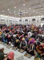 Im Sikh-Tempel in Neu Delhi, Indien