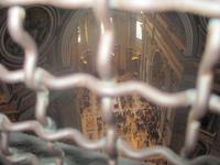  Blick von der Innenkuppel indas Kirchenschiff