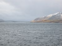 mittlerweile verschneite Landschaft vor Finnsnes