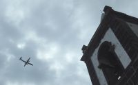 Sao Jorge, Urzulina, alter Kirchturm gleich neben dem Flugplatz