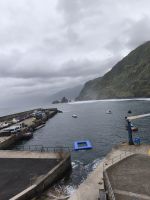Tag 3 Blick auf den Hafen von Porto Moniz 