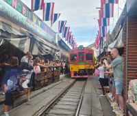 Train Market in Samut Songkram