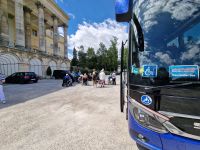 Mit dem Rolli-Reisebus im Schloß Esterházy, Eisenstadt