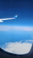 Flug über Grönland