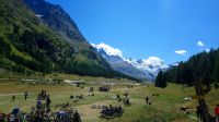 Im Roseg-Tal, Blick auf den Roseg-Gletscher