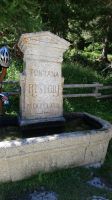 Brunnen am Gasthof, Roseg-Tal