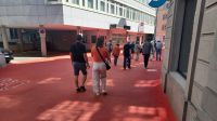 Unsere Reisegruppe auf Stadtrundgang in St. Gallen 