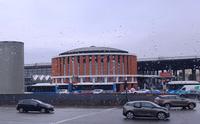 Hauptbahnhof durchs Fenster