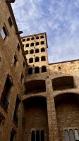 Auf dem Plaça del Rei, Barcelona