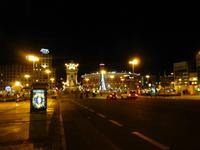 Blick auf Placa Espanya und unser Hotel Catalonia Plaza