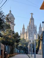 Auf dem Weg zur Basilika Sagrat Cor, auf dem Tibidabo.