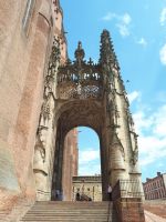 Frankreich- Rundreise Okzitanien: Albi - Eingangsportal zur Kathedrale