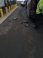 Hinfahrt  mit Hindernis